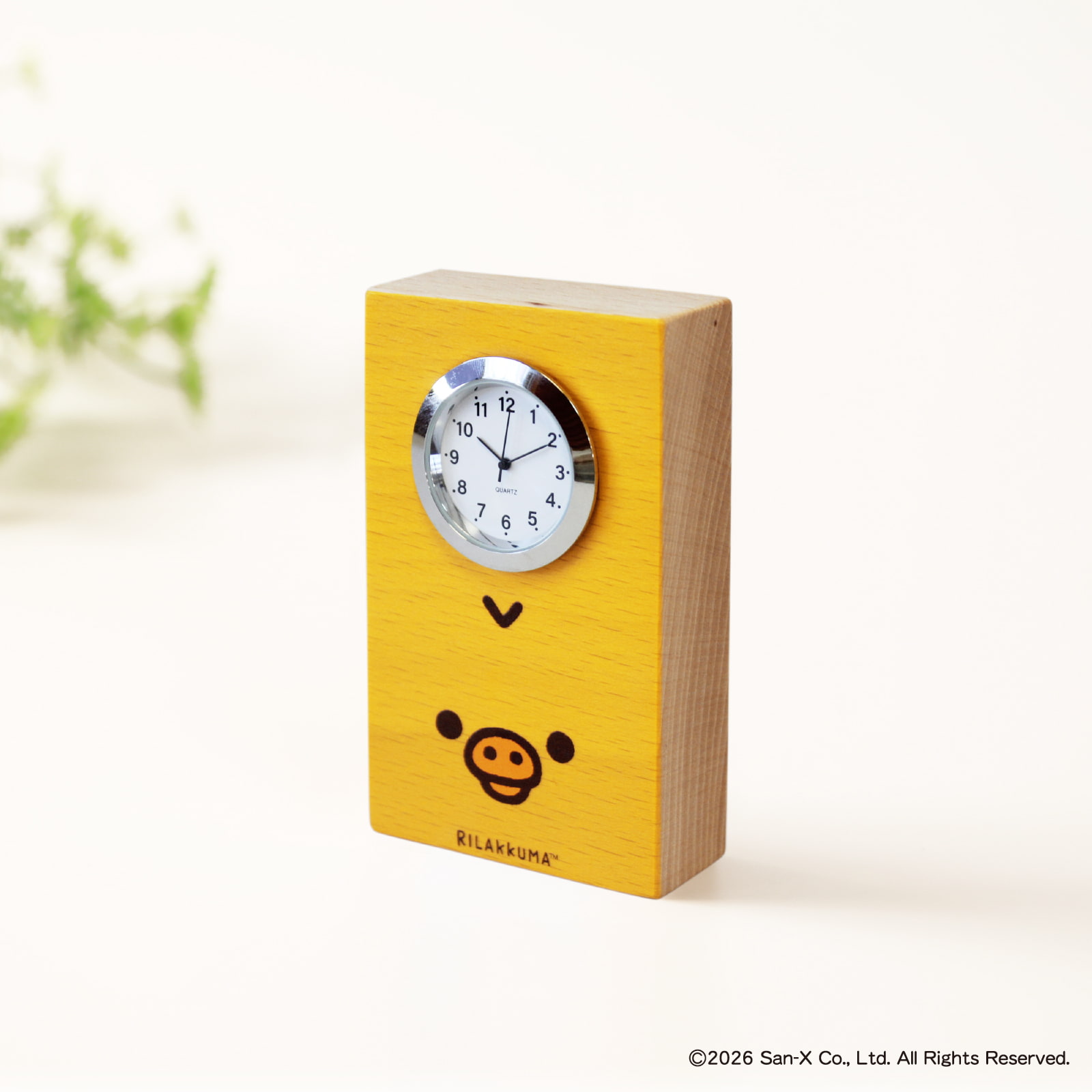 キャラクター時計 リラックマ キイロイトリかお