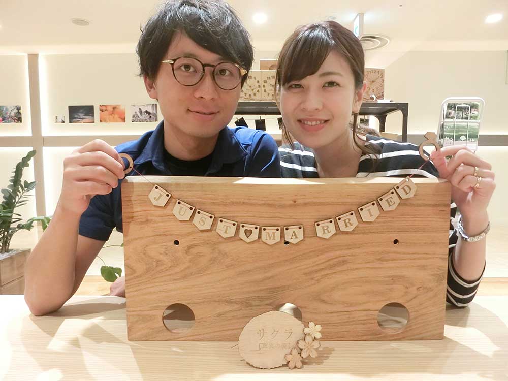 大宮マルイ店 埼玉 手作りコース 結婚式で両親へプレゼント 木の暮らし