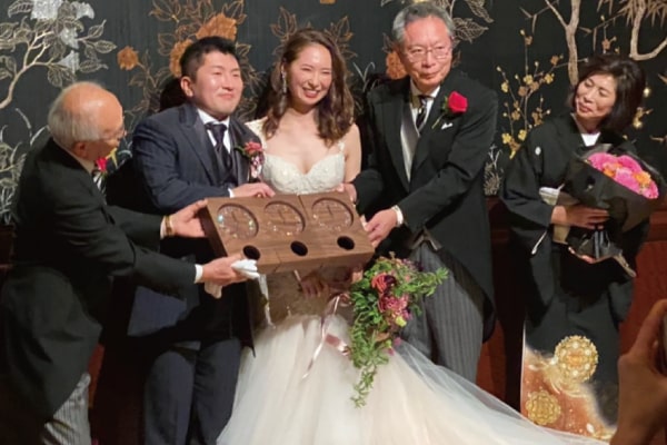 結婚式の両親へのプレゼント 結婚式の両親贈呈品は三連時計 木の暮らし 公式