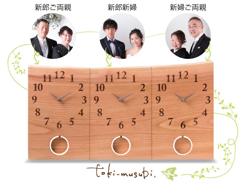 結婚式の両親へのプレゼント 結婚式の両親贈呈品は三連時計 木の暮らし 公式 結婚式の両親へのプレゼント 結婚式の両親贈呈品は三連時計 木の暮らし 公式