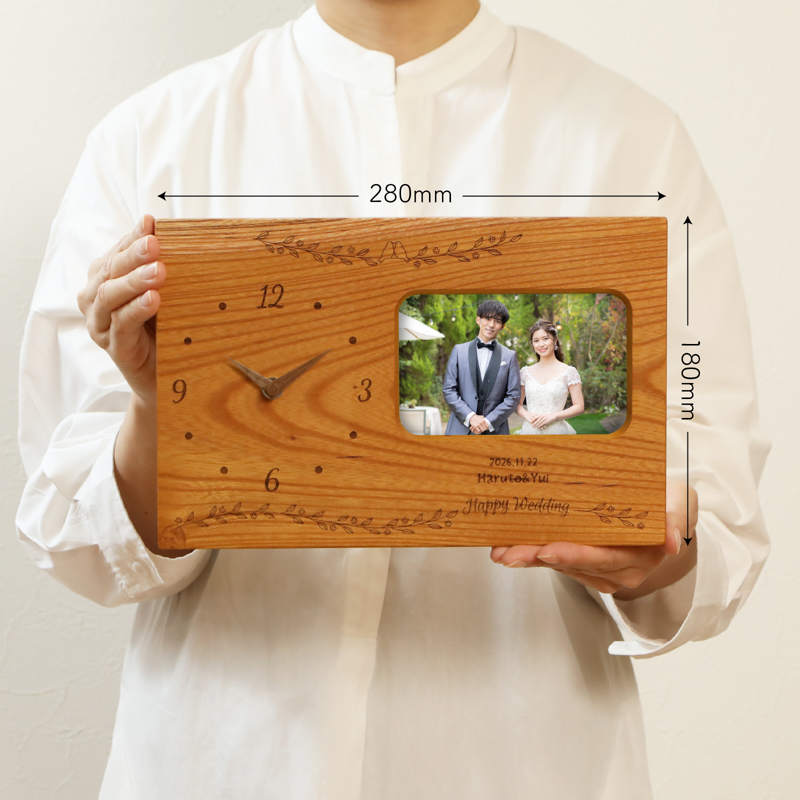 Photo Frame ～ラブバード～ けやき 3連 詳細画像2