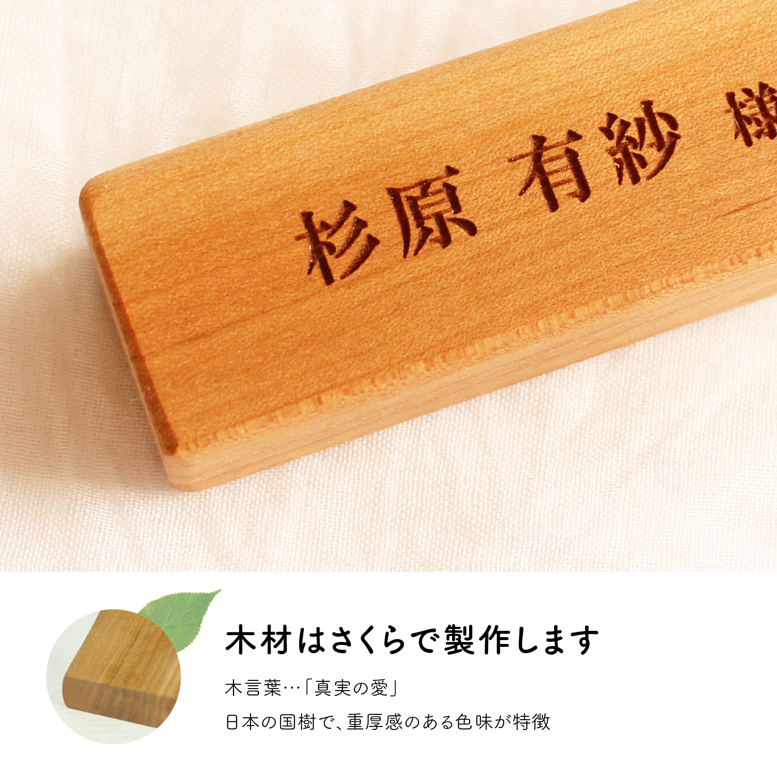 席札ブロック さくら デザインD 詳細画像1