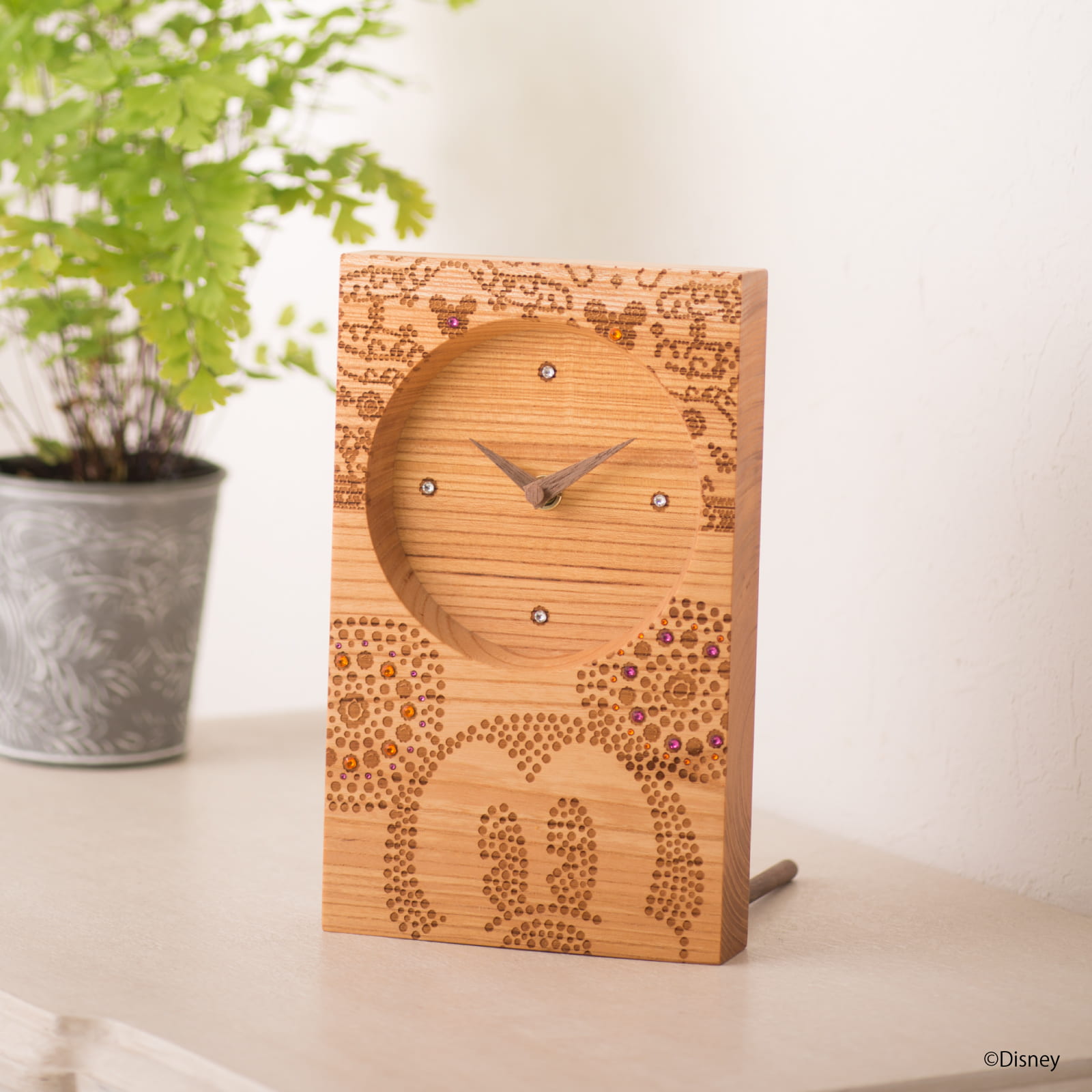 Disney ミッキー Wedding Bell けやき（クリスタル付）