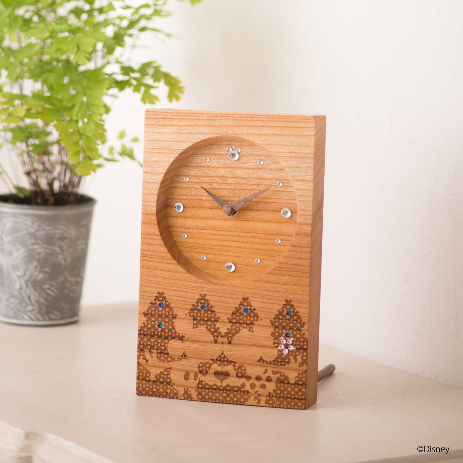 Disney ミッキー＆ミニー Starlit Sky けやき（クリスタル付）